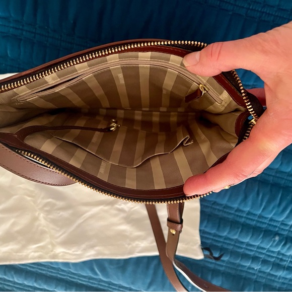 Brahmin Leopard Print and Brown Crossbody Bag in Excellent Used Condition! - Picture 7 of 11